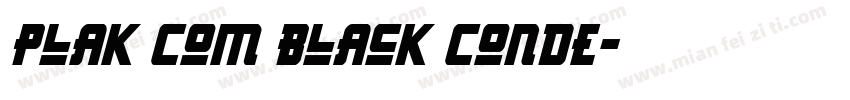 Plak Com Black Conde字体转换
